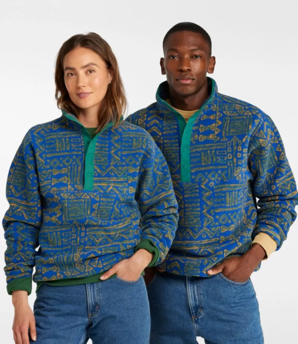 Discount "Adults' Bean's Classic Fleece Pullover, Print" Fleece | Fleece