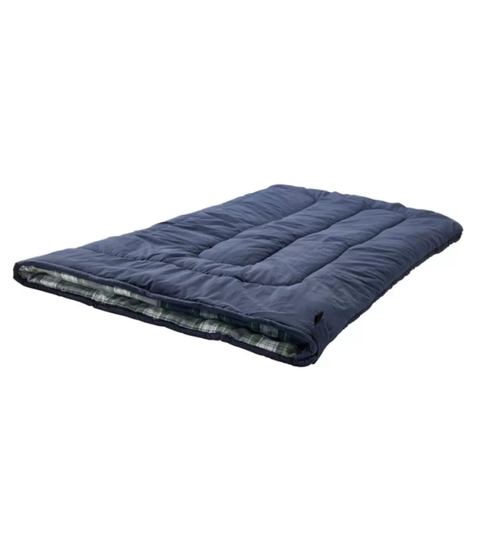 Shop "Adults' Flannel Lined Camp Sleeping Bag, 20°" Camping & Hiking