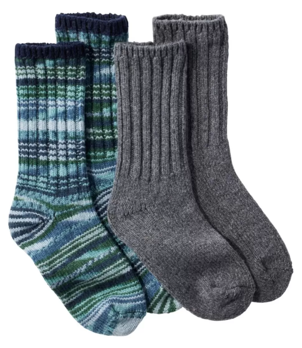 Cheap "Adults' Merino Wool Ragg Socks 10" Two-Pack, Print" Accessories | Socks