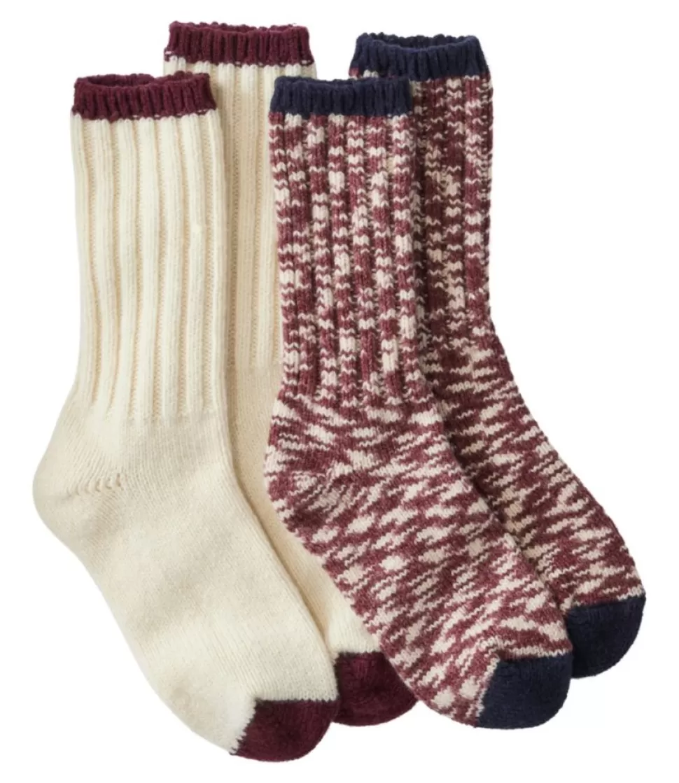 Cheap "Adults' Merino Wool Ragg Socks 10" Two-Pack, Print" Accessories | Socks