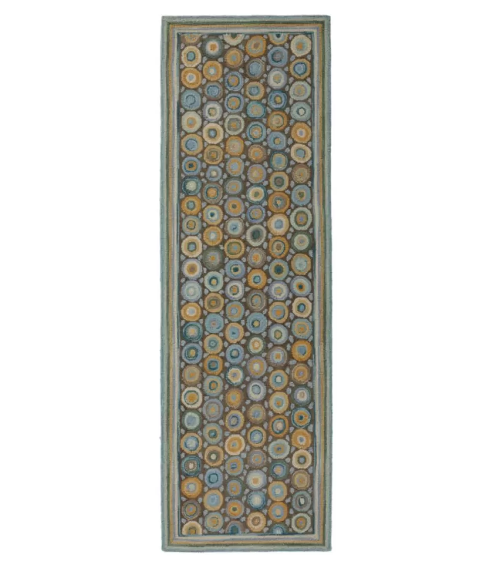 Outlet "Bean's Wool Hooked Runner, Coins" Rugs & Mats