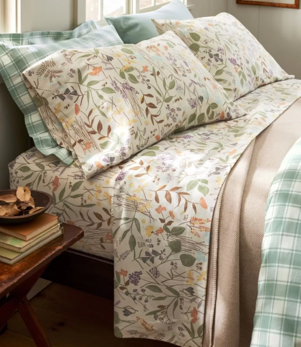 Clearance "Birch Floral Flannel Sheet Collection" Bedding