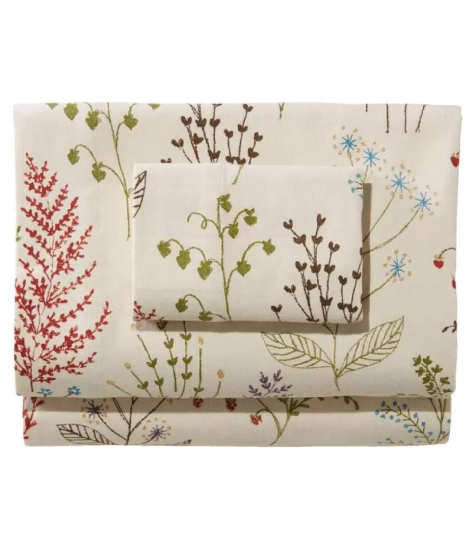 Shop "Botanical Floral Flannel Sheet Collection" Bedding