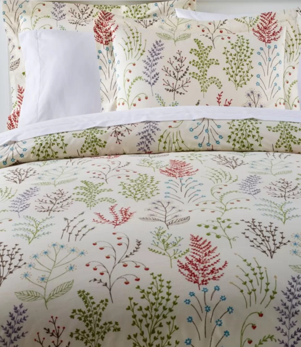 Store "Botanical Floral Percale Comforter Cover Collection" Bedding