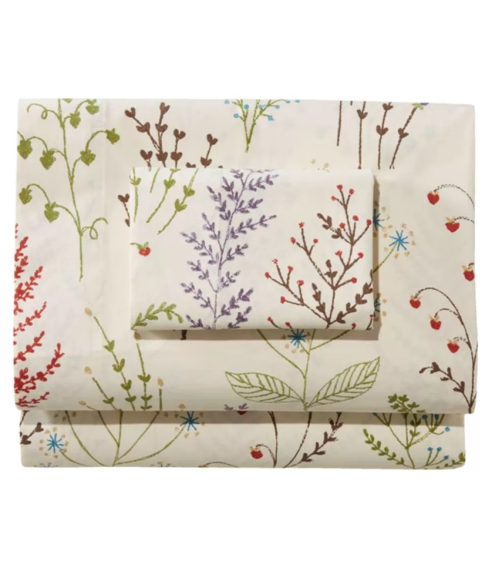 Outlet "Botanical Floral Percale Sheet Collection" Bedding