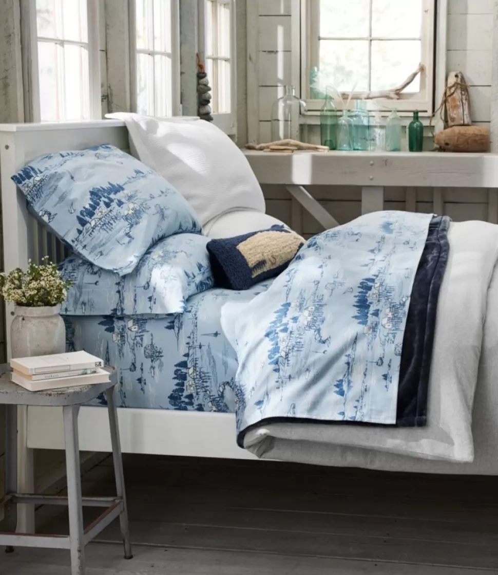 Online "Coastal Landscape Flannel Sheet Collection" Bedding