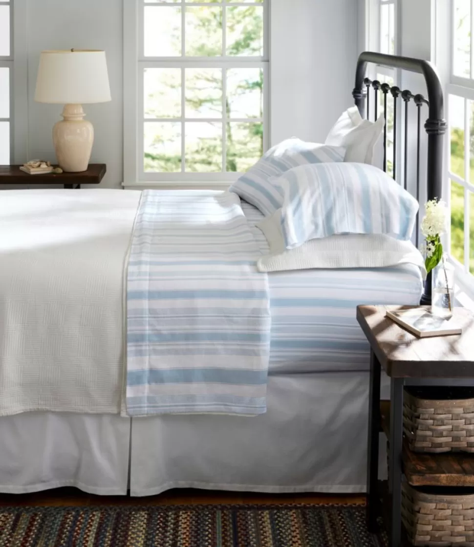 Discount "Garment Washed Sateen Sheet Collection, Stripe" Bedding