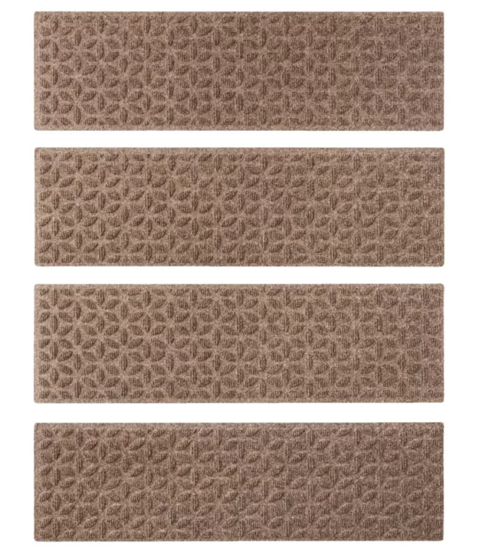 Flash Sale "Heavyweight Waterhog Mat, Stair Treads, Set of Four, Blooming Circles" Rugs & Mats