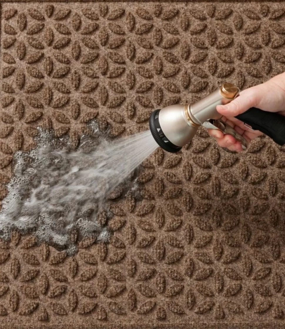 Flash Sale "Heavyweight Waterhog Mat, Stair Treads, Set of Four, Blooming Circles" Rugs & Mats
