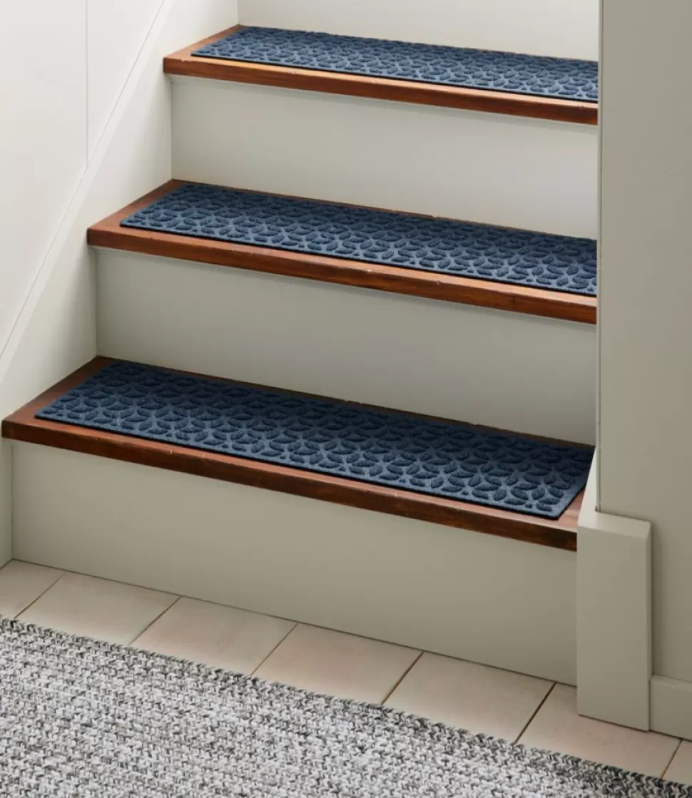 Flash Sale "Heavyweight Waterhog Mat, Stair Treads, Set of Four, Blooming Circles" Rugs & Mats