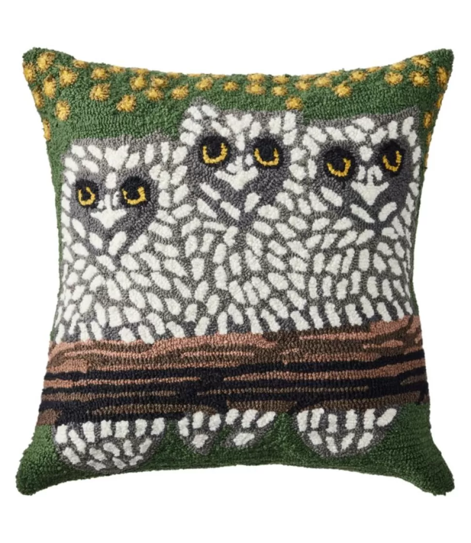 Cheap "Indoor/Outdoor Hooked Pillow, Owls" Home Decor