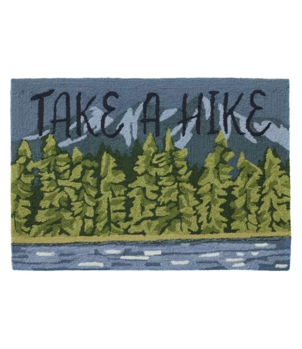 Cheap "Indoor/Outdoor Vacationland Rug, Lakeside Mountain Scene" Rugs & Mats | Backyard & Patio