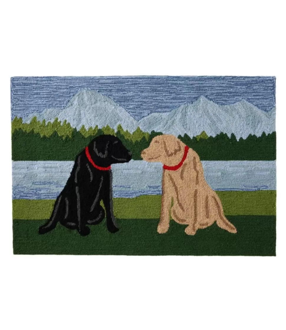 Discount "Indoor/Outdoor Vacationland Rug, Mountain Dogs" Rugs & Mats | Backyard & Patio