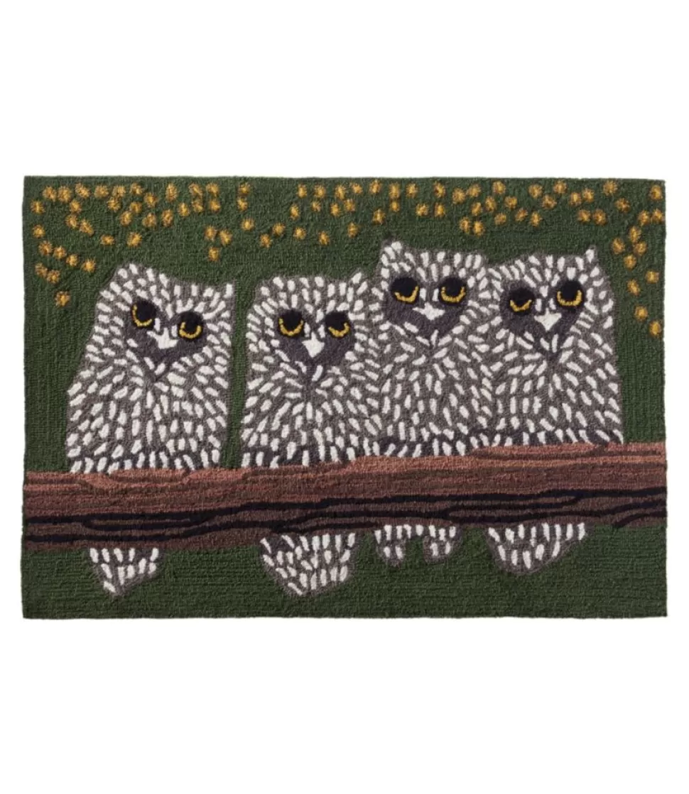 Best Sale "Indoor/Outdoor Vacationland Rug, Owls" Rugs & Mats | Backyard & Patio