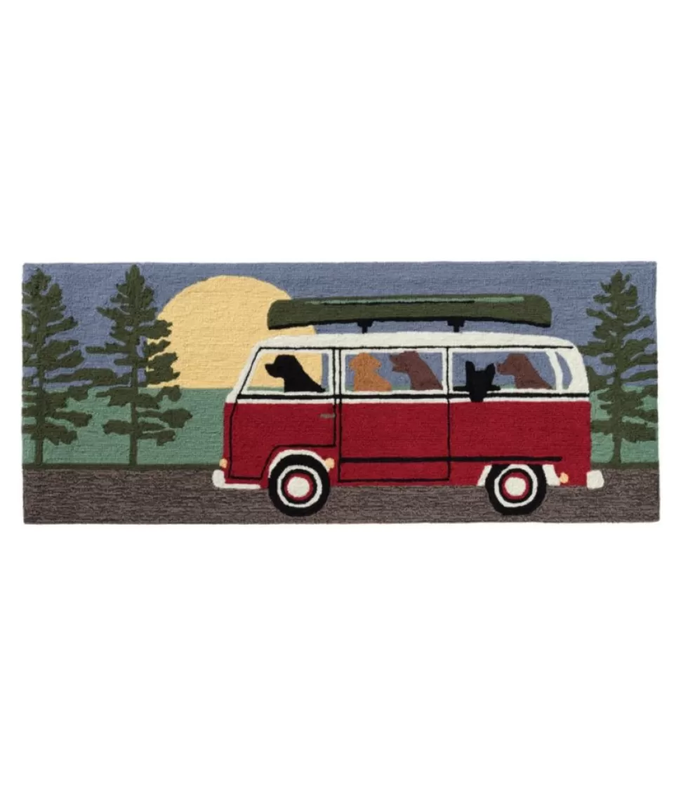 New "Indoor/Outdoor Vacationland Runner, Camping Trip" Rugs & Mats | Backyard & Patio
