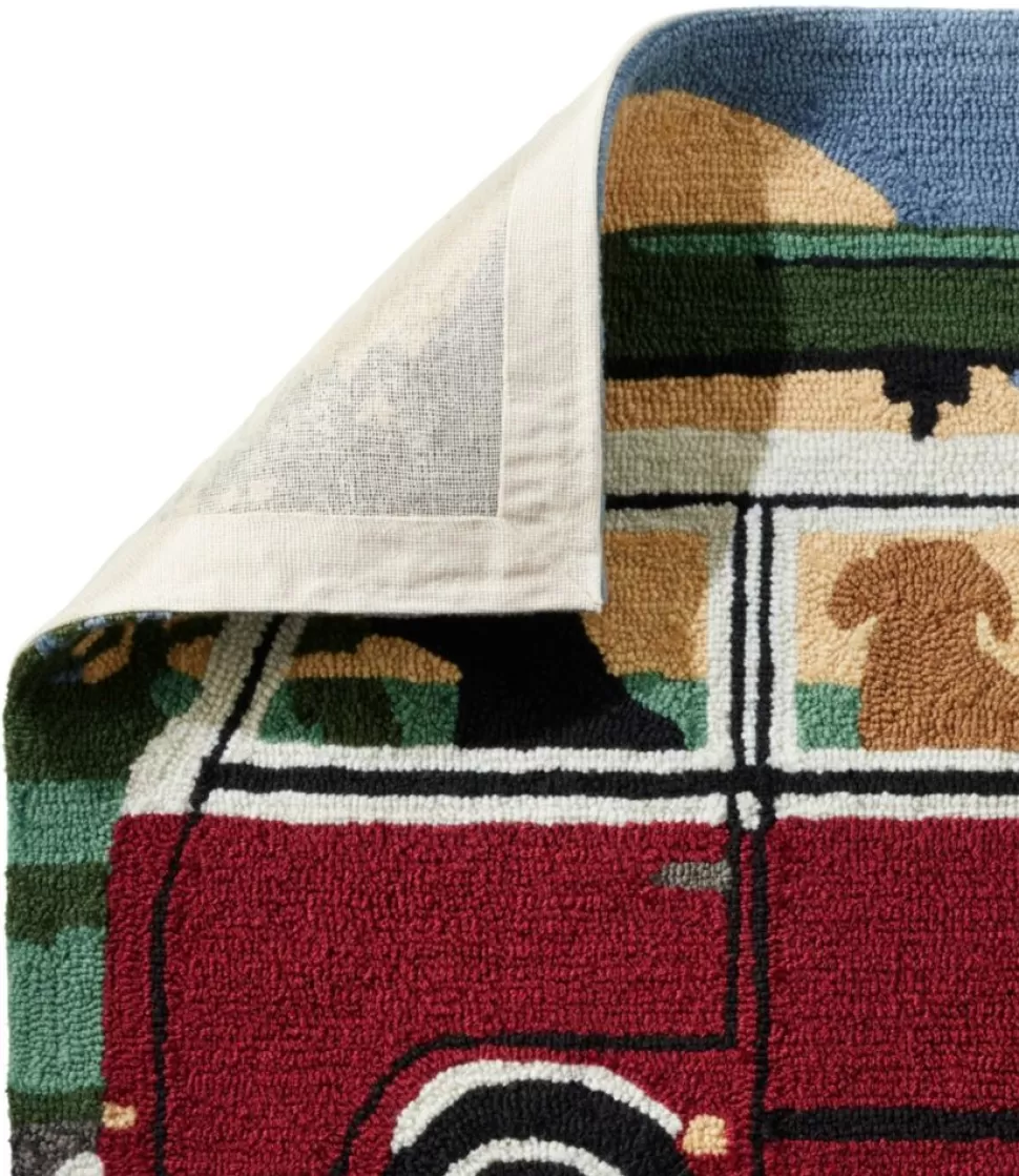 New "Indoor/Outdoor Vacationland Runner, Camping Trip" Rugs & Mats | Backyard & Patio