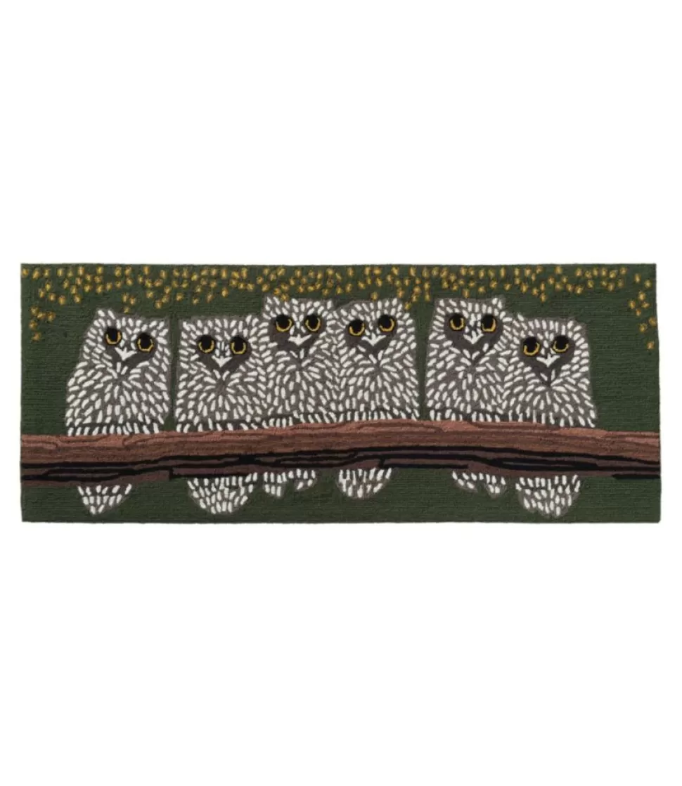 New "Indoor/Outdoor Vacationland Runner, Owls" Rugs & Mats | Backyard & Patio