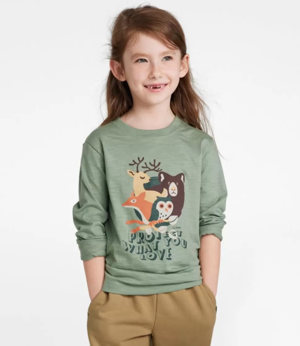 Flash Sale "Kids' Graphic Tee, Long-Sleeve Glow-in-the-Dark" Kids Tops
