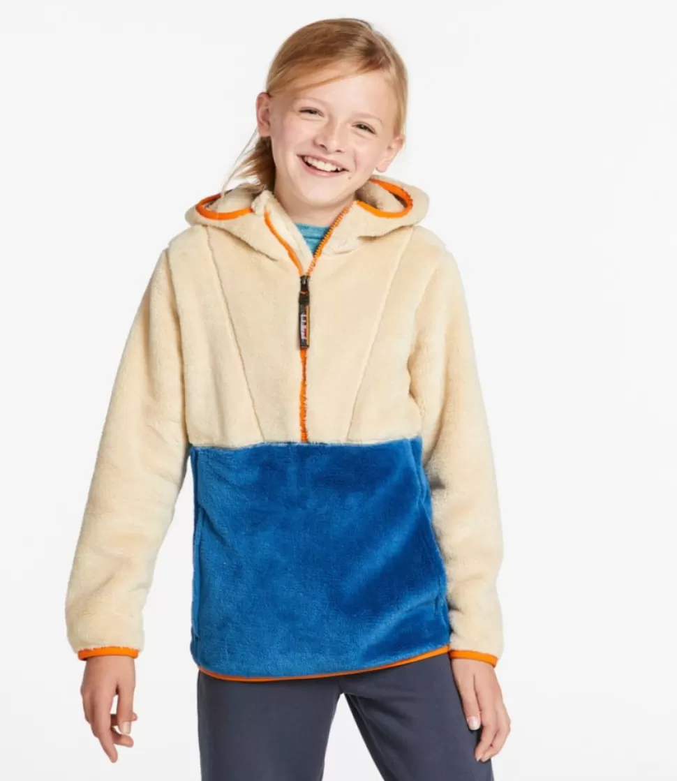 Cheap "Kids' Hi-Pile Fleece Hooded Pullover, Colorblock" Kids Tops | Jackets & Vests