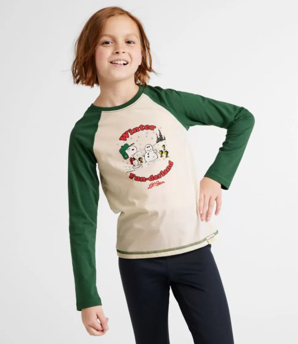 New "Kids' x Peanuts Long-Sleeve Baseball Tee" Kids Tops