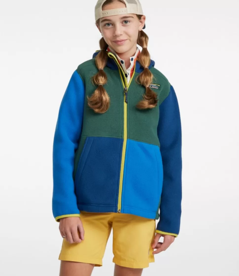 Cheap "Kids' Mountain Classic Fleece, Hooded Colorblock" Kids Jackets & Vests