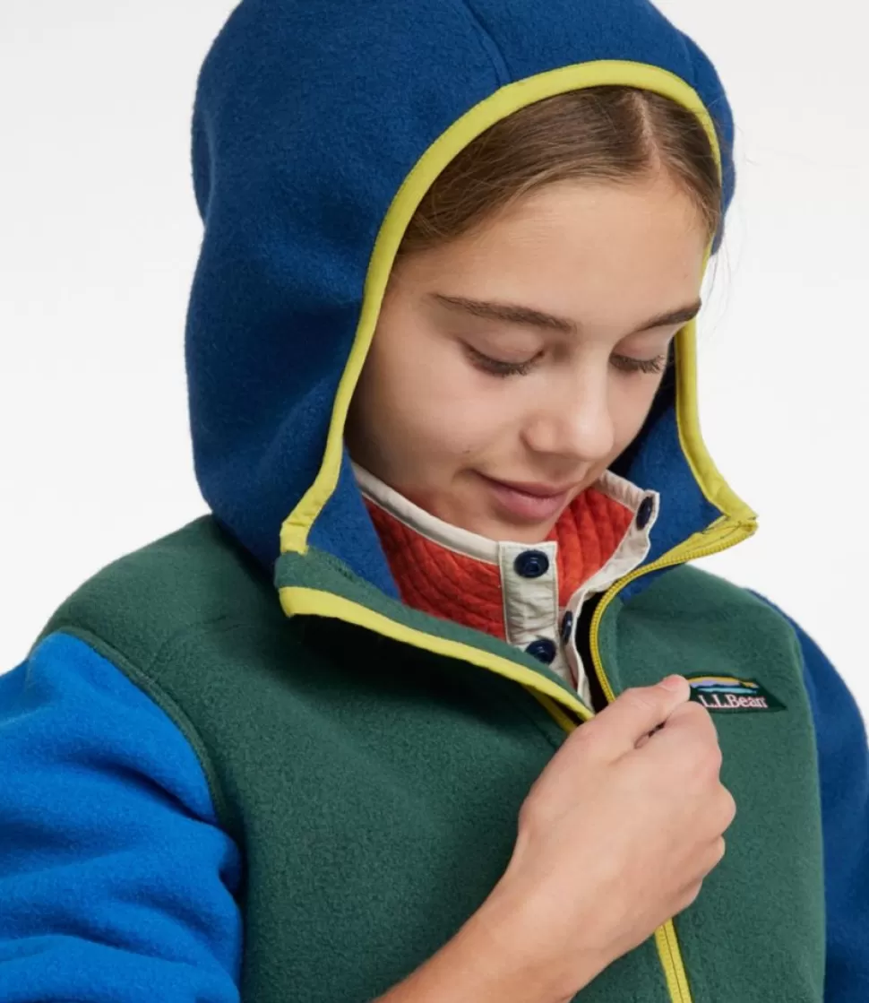Cheap "Kids' Mountain Classic Fleece, Hooded Colorblock" Kids Jackets & Vests