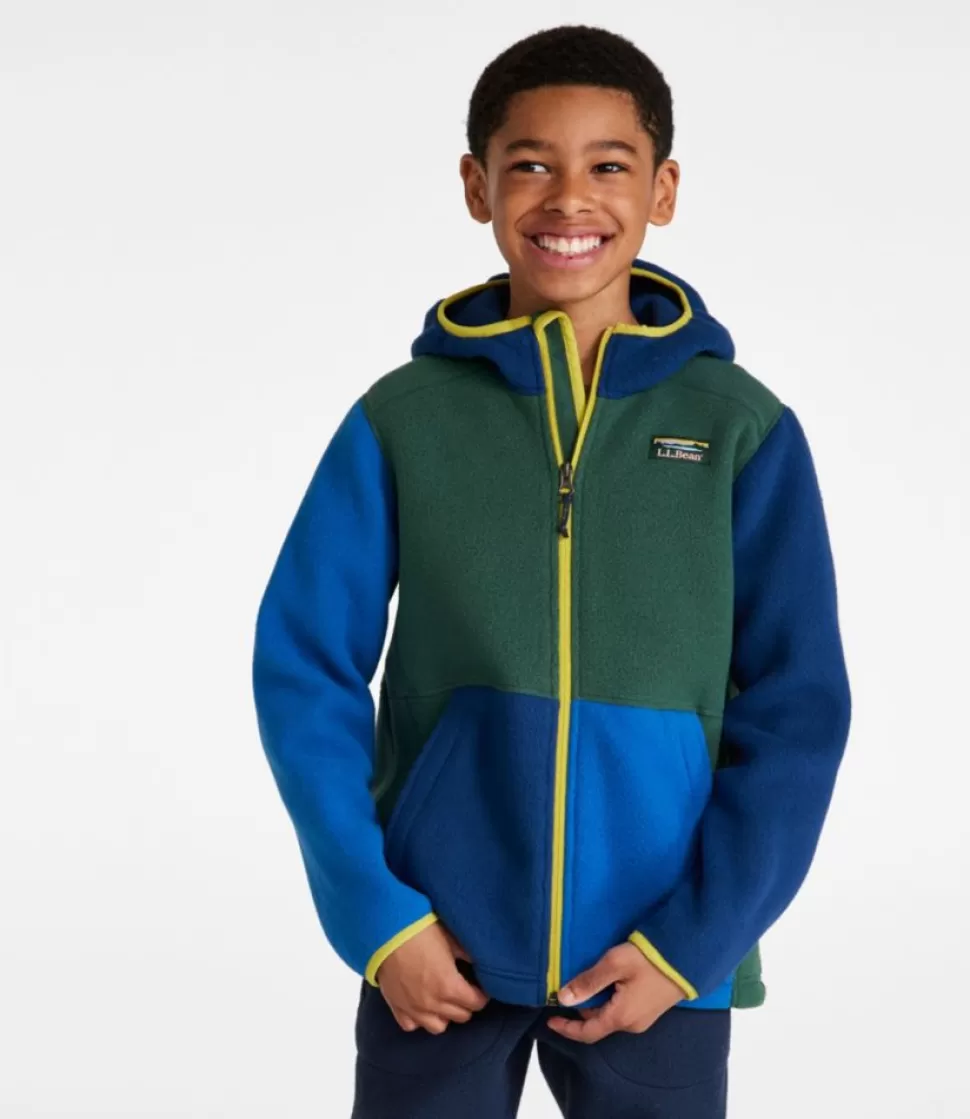 Cheap "Kids' Mountain Classic Fleece, Hooded Colorblock" Kids Jackets & Vests