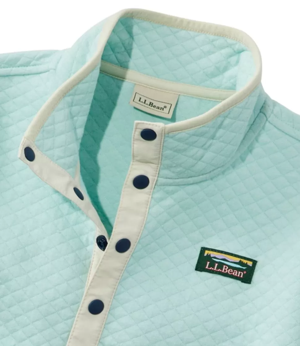 Clearance "Kids' Quilted Quarter-Snap Pullover, Colorblock" Kids Tops