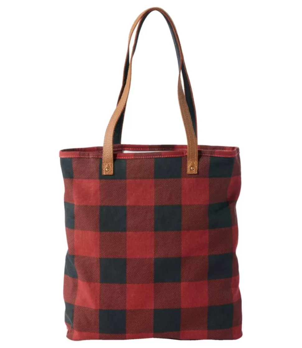 Outlet "Leather-Handle Essential Tote Bag, Print" Everyday Bags & Totes