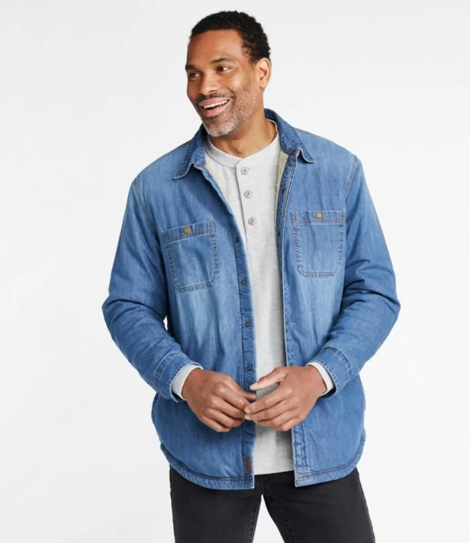 Cheap "Men's 1912 Heritage Lined Shirt Jac, Denim" Shirts