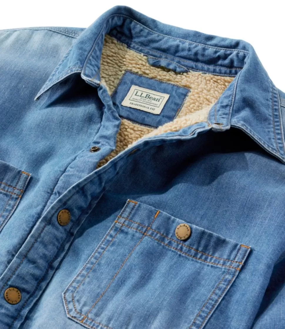 Cheap "Men's 1912 Heritage Lined Shirt Jac, Denim" Shirts
