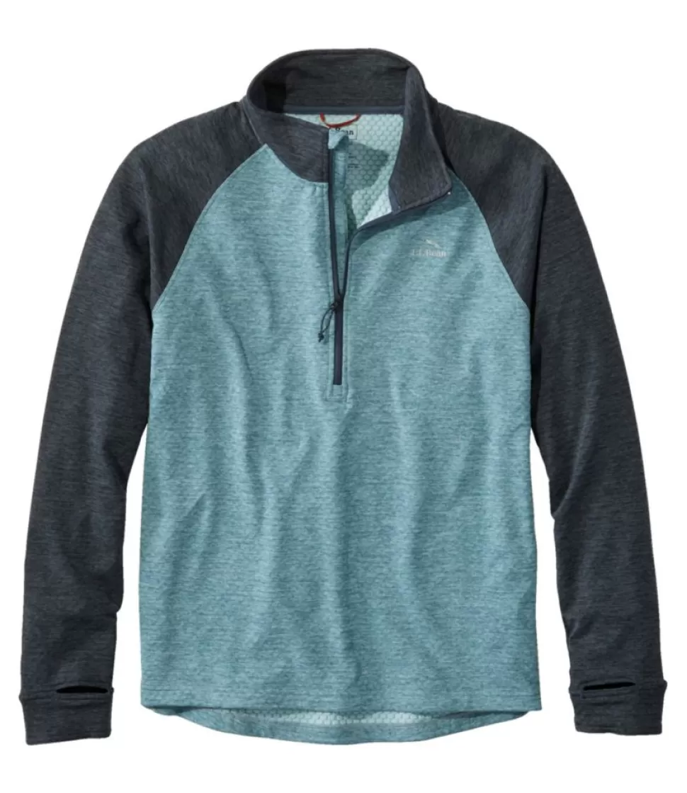 Clearance "Men's Adventure Grid Fleece, Quarter-Zip Colorblock" Fleece | Activewear