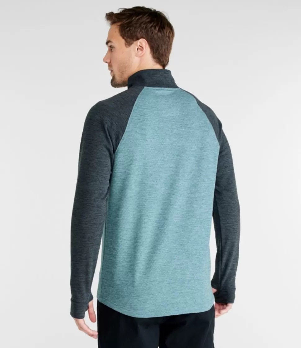 Clearance "Men's Adventure Grid Fleece, Quarter-Zip Colorblock" Fleece | Activewear