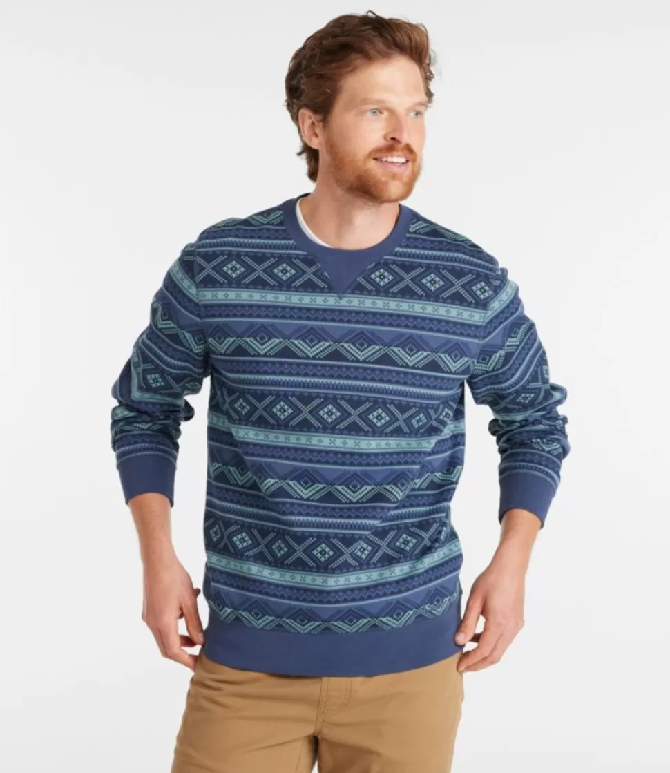 New "Men's Athletic Sweats, Classic Crewneck Sweatshirt, Print" Sweatshirts