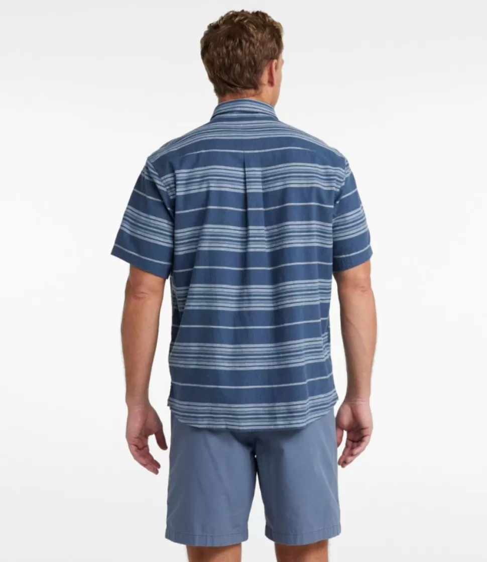 Clearance "Men's Backyard BBQ Shirt, Short-Sleeve, Traditional Untucked Fit, Stripe" Shirts
