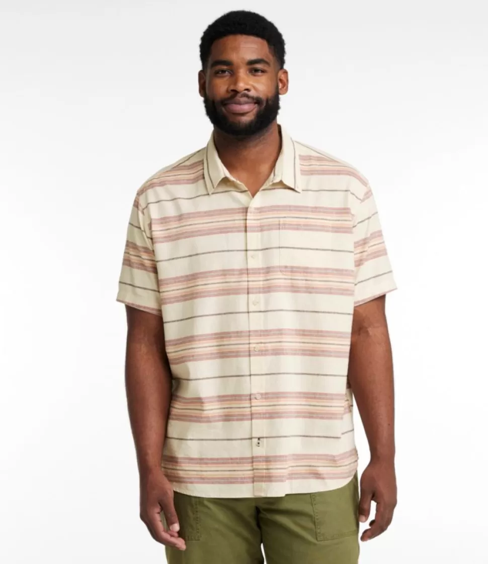 Clearance "Men's Backyard BBQ Shirt, Short-Sleeve, Traditional Untucked Fit, Stripe" Shirts