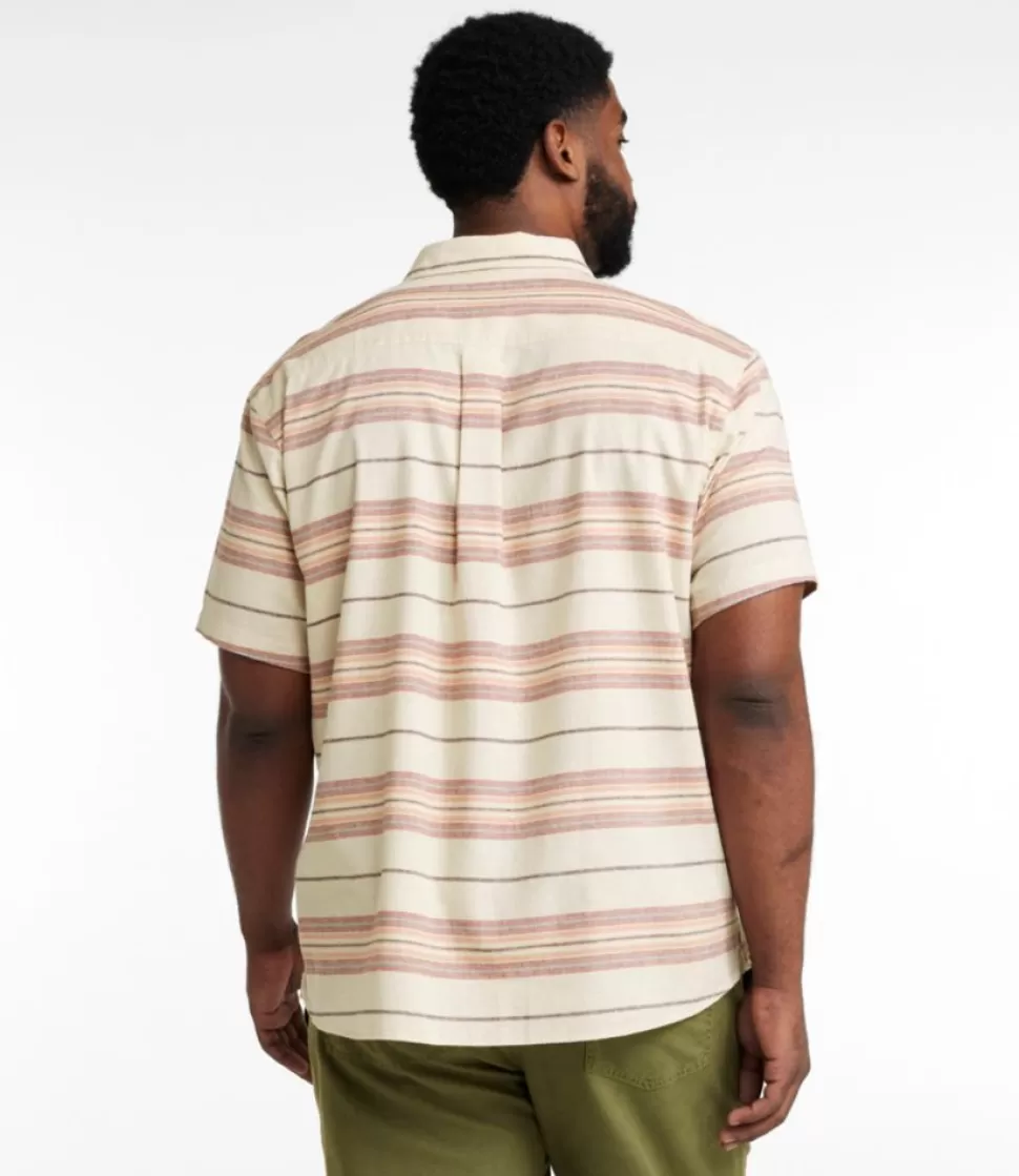 Clearance "Men's Backyard BBQ Shirt, Short-Sleeve, Traditional Untucked Fit, Stripe" Shirts