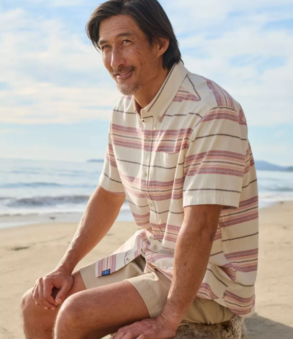 Clearance "Men's Backyard BBQ Shirt, Short-Sleeve, Traditional Untucked Fit, Stripe" Shirts