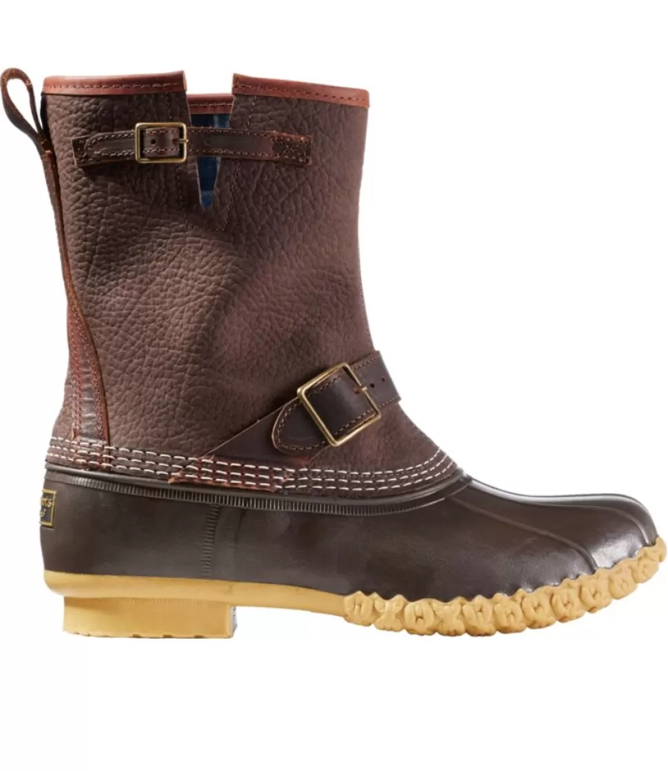 Discount "Men's Bean Boots, 10" Engineer Buckle Flannel-Lined" Boots
