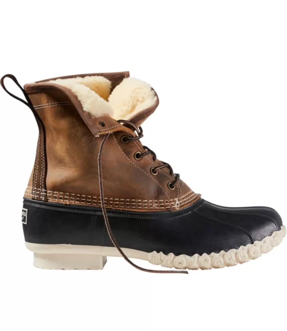 Cheap "Men's Bean Boots, 8" Limited Edition Shearling-Lined Insulated" Boots