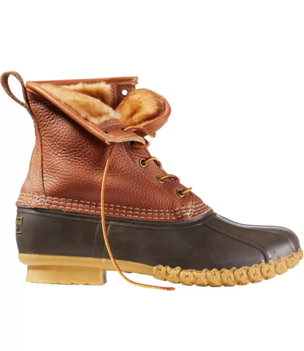 Fashion "Men's Bean Boots, 8" Shearling-Lined Insulated" Boots