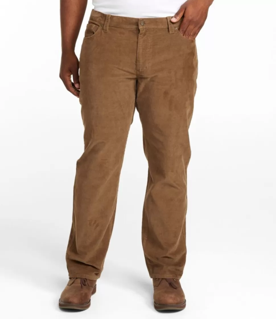Hot "Men's BeanFlex® Corduroy Pants, Five-Pocket, Standard Fit, Straight Leg" Pants