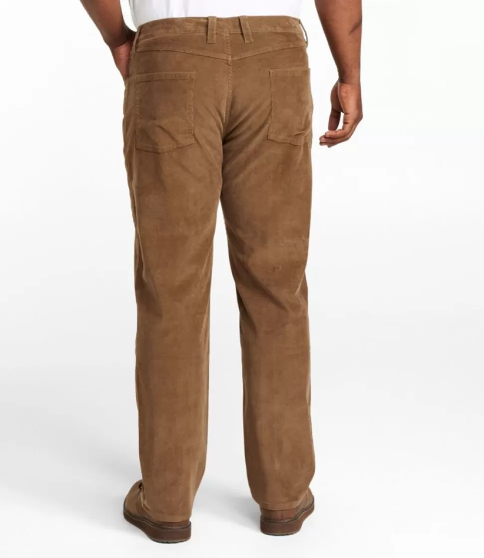 Hot "Men's BeanFlex® Corduroy Pants, Five-Pocket, Standard Fit, Straight Leg" Pants