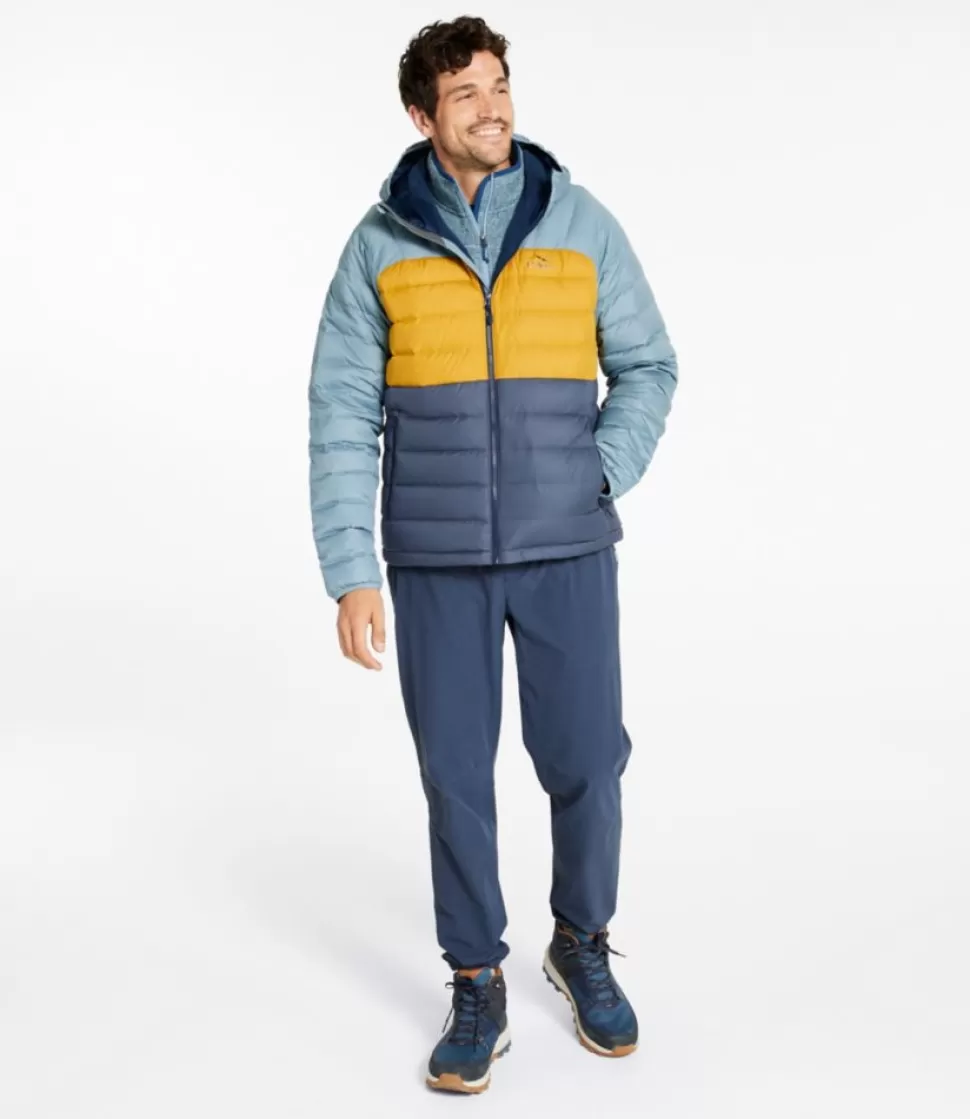 Online "Men's Bean's Down Hooded Jacket, Colorblock" Insulated Jackets