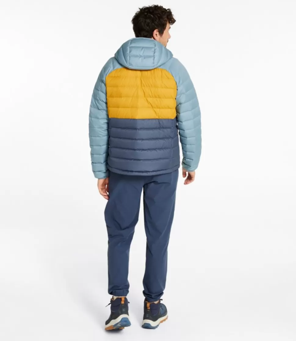 Online "Men's Bean's Down Hooded Jacket, Colorblock" Insulated Jackets