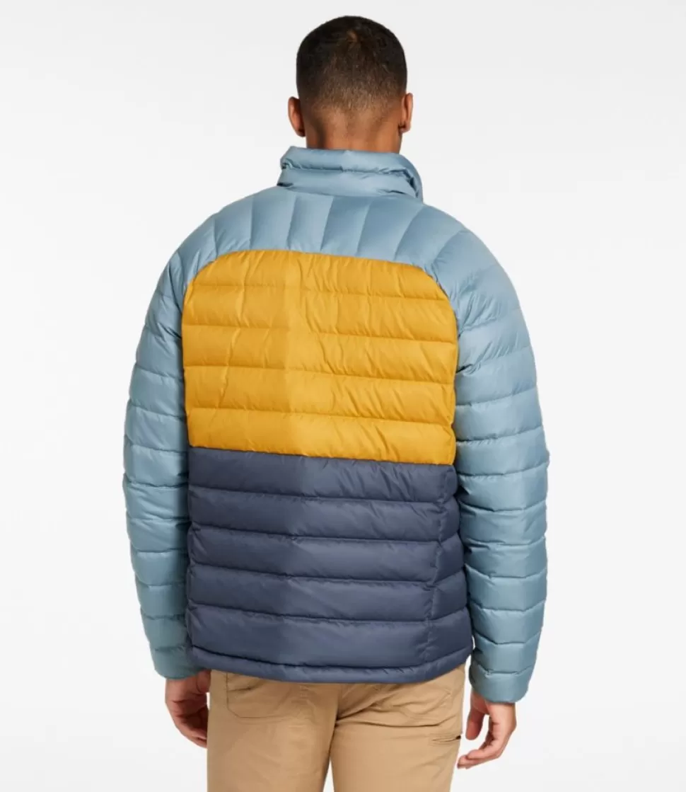 Clearance "Men's Bean's Down Jacket, Colorblock" Insulated Jackets