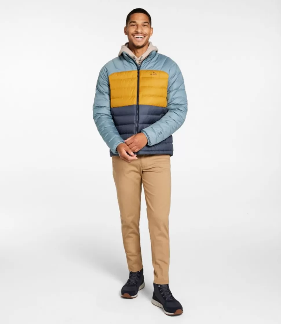 Clearance "Men's Bean's Down Jacket, Colorblock" Insulated Jackets