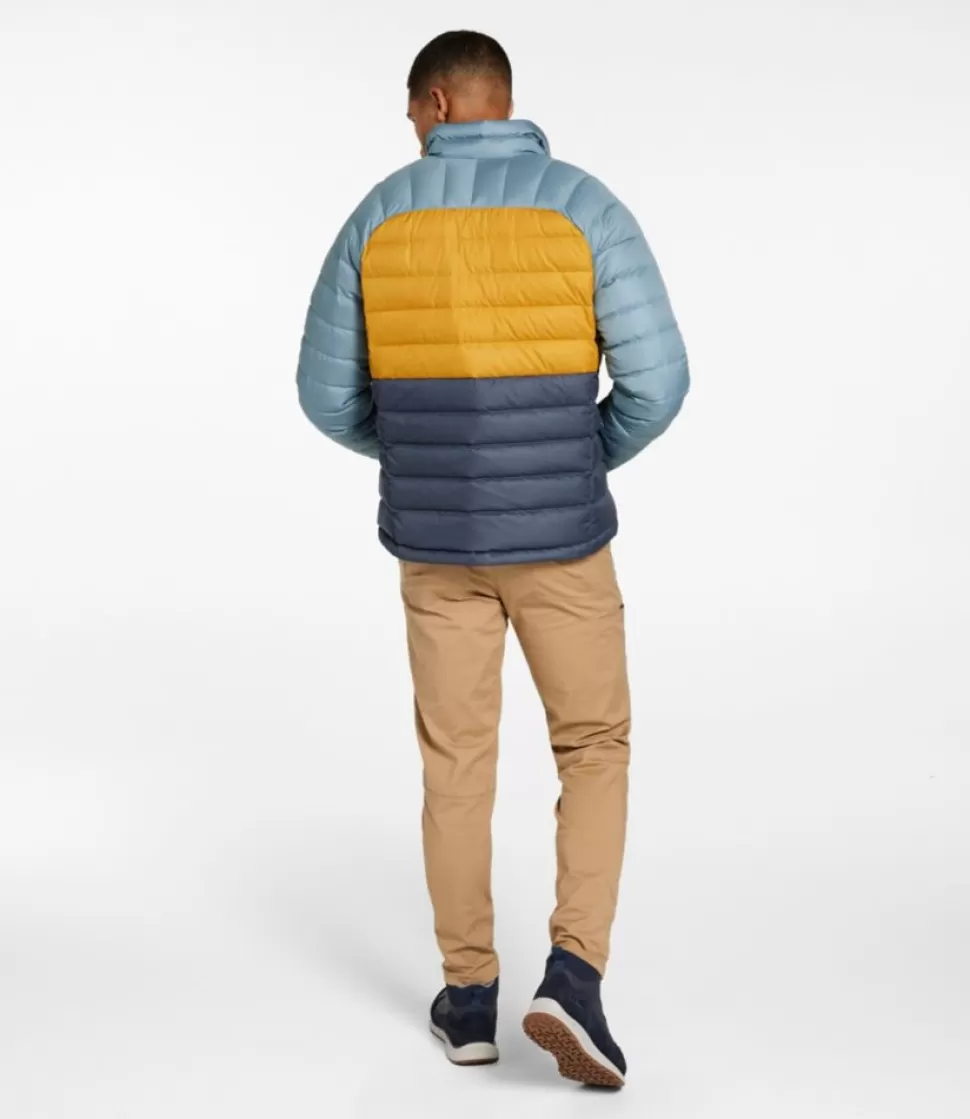 Clearance "Men's Bean's Down Jacket, Colorblock" Insulated Jackets