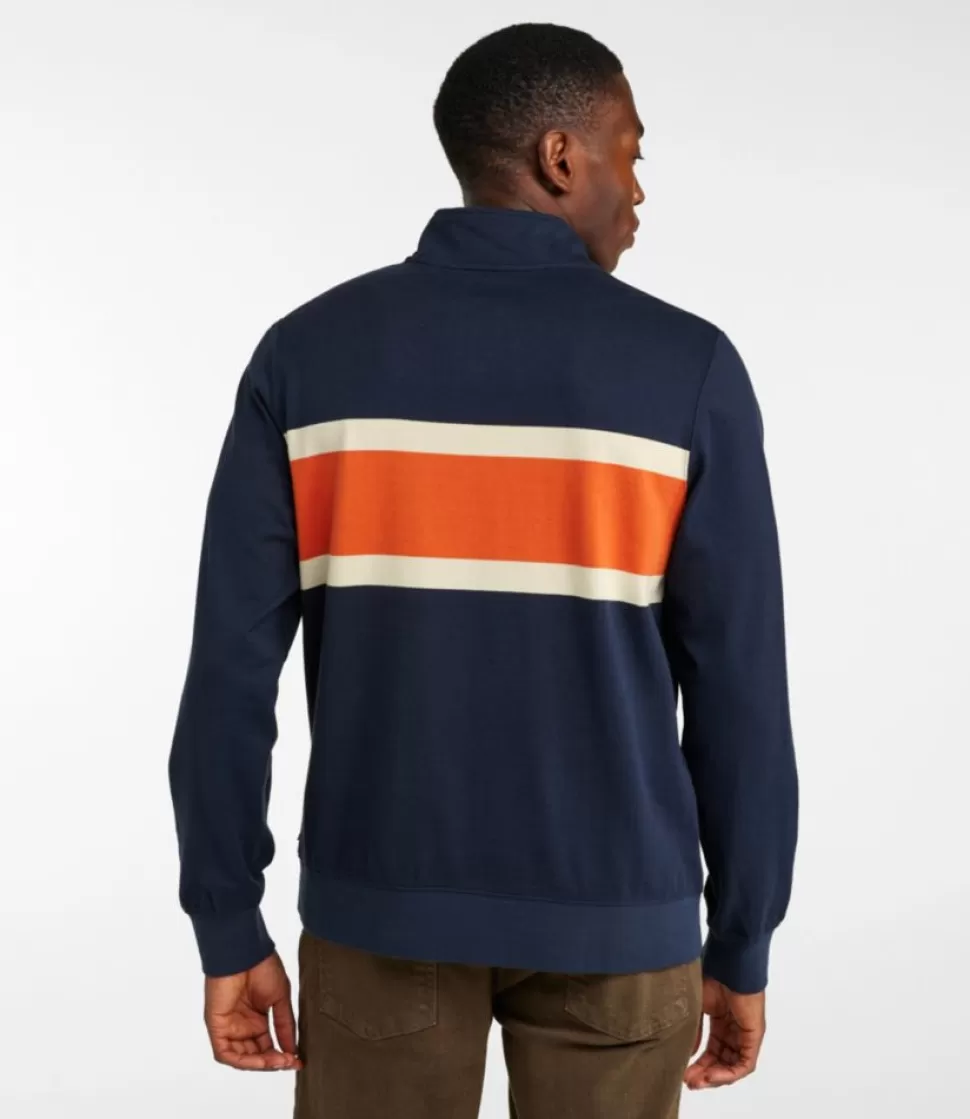 Flash Sale "Men's Bean's Vintage Soft Rugby, Mockneck, Chest Stripe" Shirts