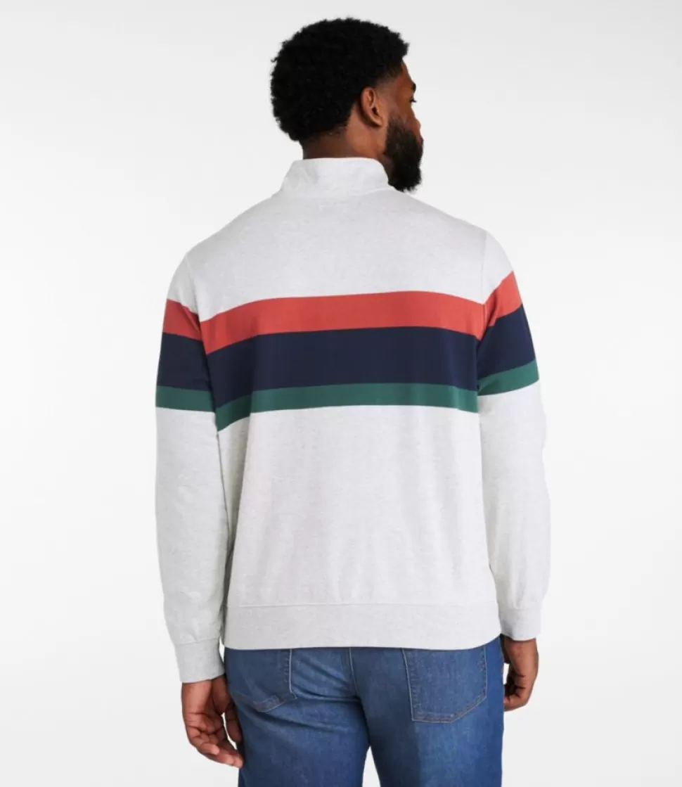 Flash Sale "Men's Bean's Vintage Soft Rugby, Mockneck, Chest Stripe" Shirts
